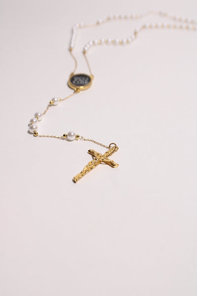 Gold & Pearl Rosary