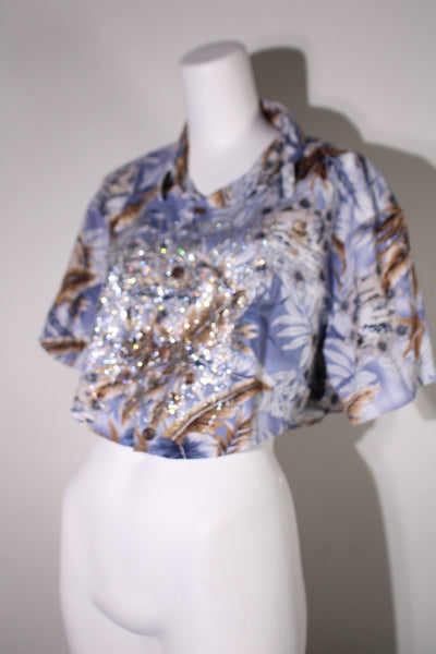 Death Metal Rhinestone Crop