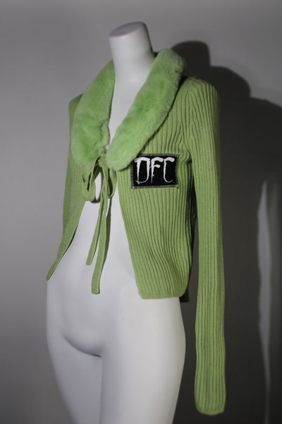 Faux Fur Collar Cardi