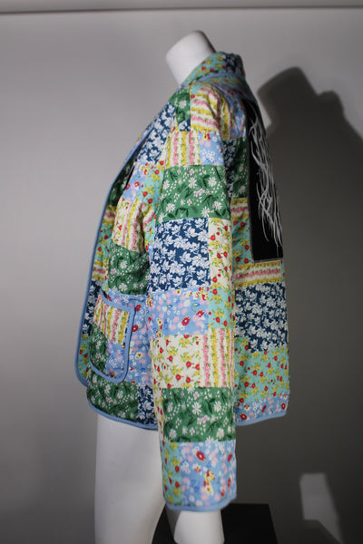 Patchwork Windbreaker Bomber