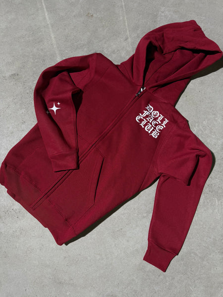 Burgundy Zip