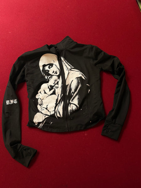 Virgin Mary Work Out Zip