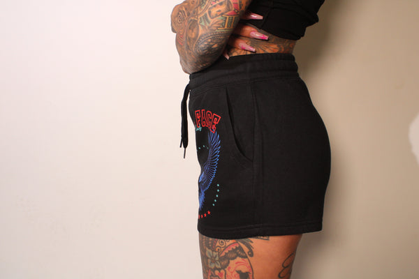Acid wash & Black Shorts
