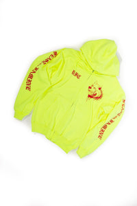 Neon Yellow and Red ZipUp S