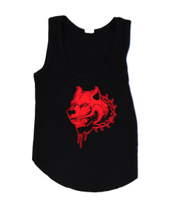Black and Red Tank Crop