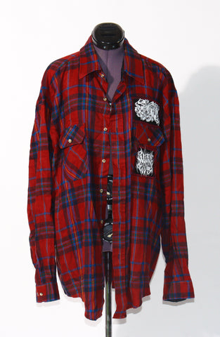 Deep Red Flannel