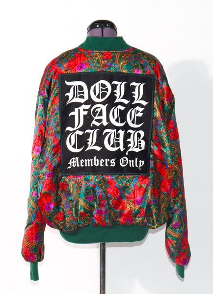 Rose and Paisley Silk Bomber