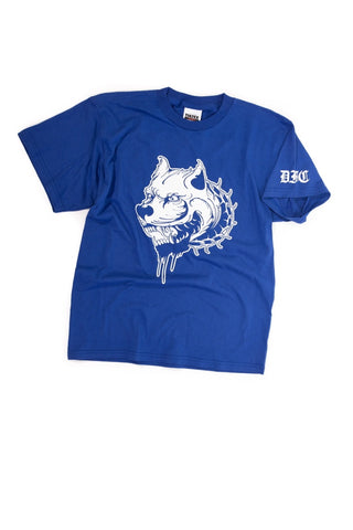 Blue and White Tee L