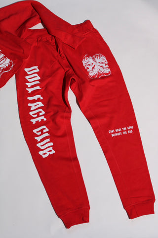 Just Sweats Red/White