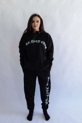 Large Black and Mint