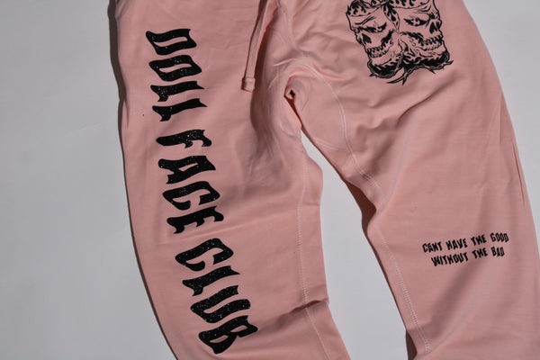 Black Glitter/Pink