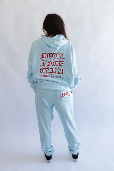 2xl Baby Blue and Red