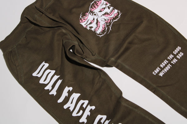Army Green/Baby Pink