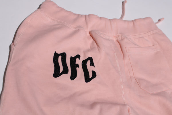 Black Glitter/Pink