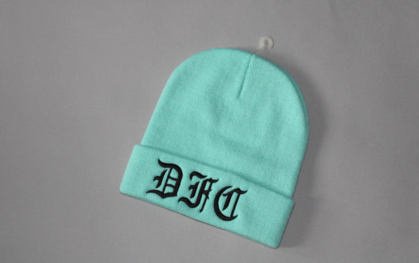 Teal & Black Beanie