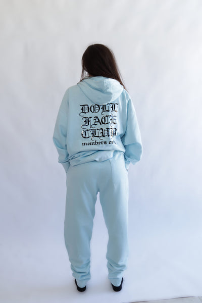 2xl Baby Blue and Black Gloss