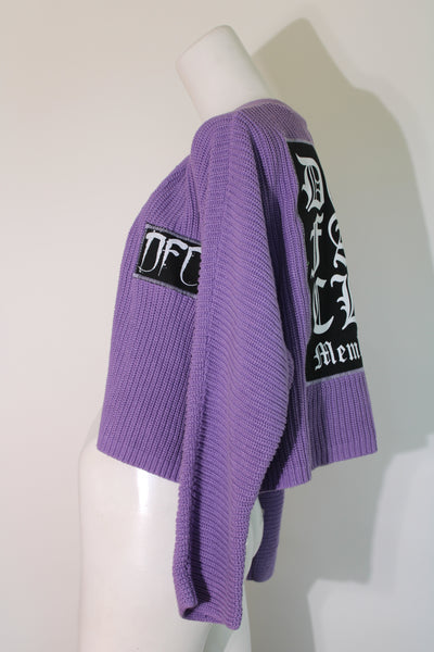 Violet Crop Sweater