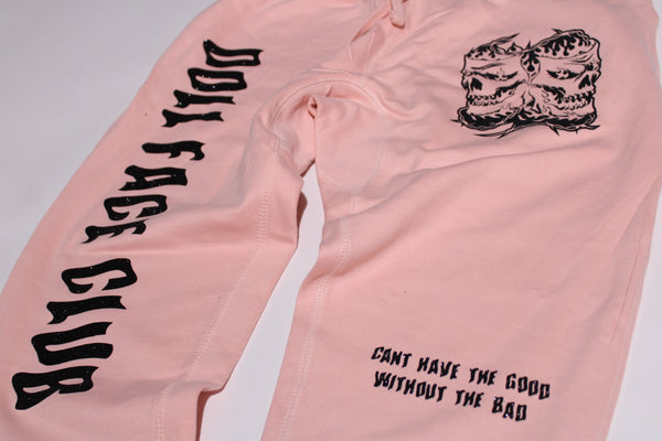 Black Glitter/Pink