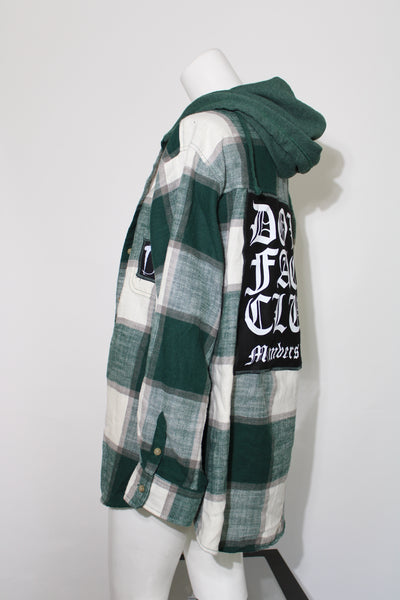 Green Hooded Flannel